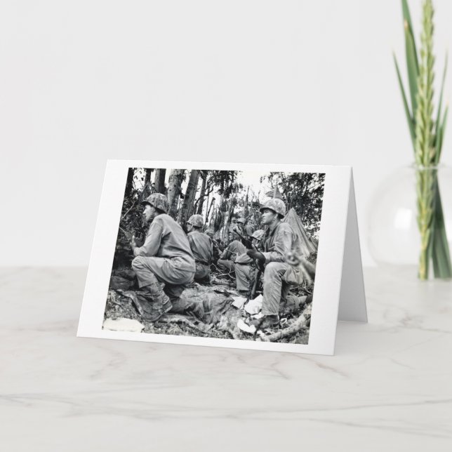 US-Marines des Zweiten Weltkriegs auf Peleliu Karte (Vorderseite)