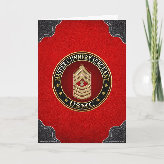 US-Marines: Gunnermeister (USMC MGySgt) Karte (Vorderseite)