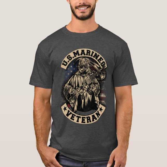 US MARINES VETERAN T-Shirt (Vorderseite)