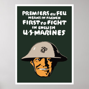 US-Marines — zuerst kämpfen Poster