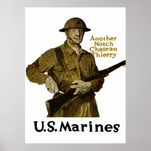 US-Marinesoldaten -- Ein anderes Kerben-Chateau Poster