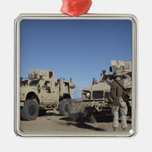US-Marinesoldaten Silbernes Ornament