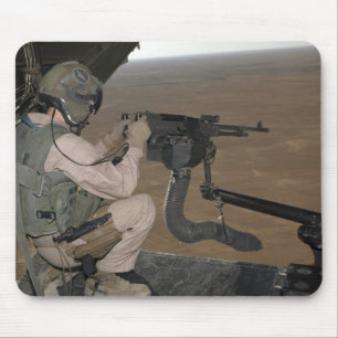 US-Marinetestzündung ein schweres Maschinengewehr Mousepad
