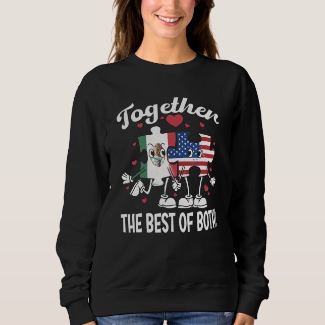 US Mexican Dual Citizenship  wedding Sweatshirt (Vorderseite)