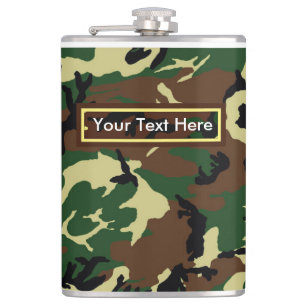 US-Militär-Waldtarnung 180 ml oder 240 ml Flachmann