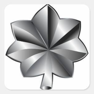 US-Militärdienstgrad - Oberstleutnant Quadratischer Aufkleber