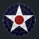 US-Militärflugzeugroundel - 241102-K Dartscheibe<br><div class="desc">U.S. Military Aircraft Roundel - 241102- K. Army Air Force National Star and Bars Insignia.</div>
