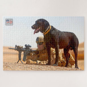 US-MILITÄRISCHER ARBEITHUND (20 x 30 Zoll)