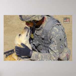 US-MILITÄRISCHER ARBEITSHUND POSTER