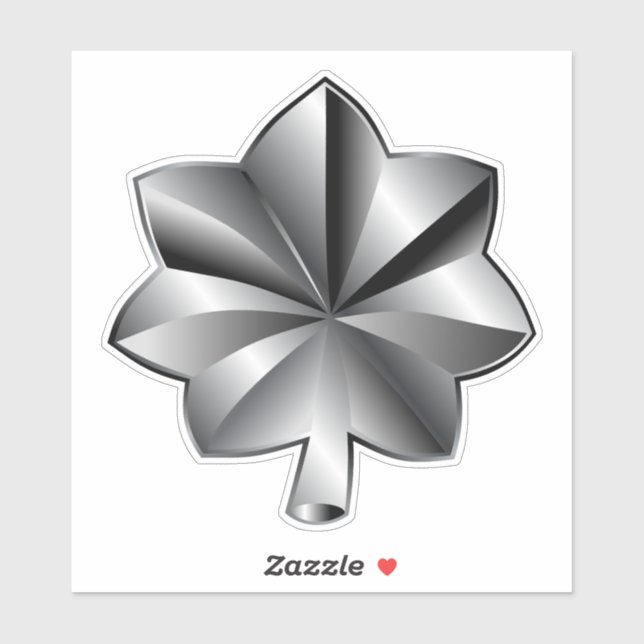 US-Militärstab - Oberstleutnant Aufkleber (Blatt)