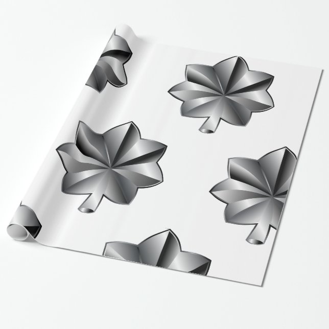 US-Militärstab - Oberstleutnant Geschenkpapier (Ungerollt)