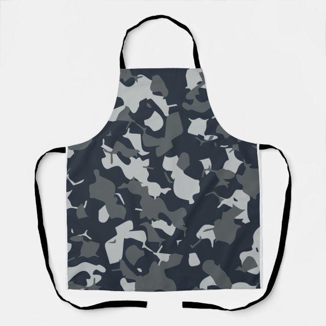US-Militärübungsbekämpfung Graue Camouflage Nahtlo Schürze (Vorderseite)