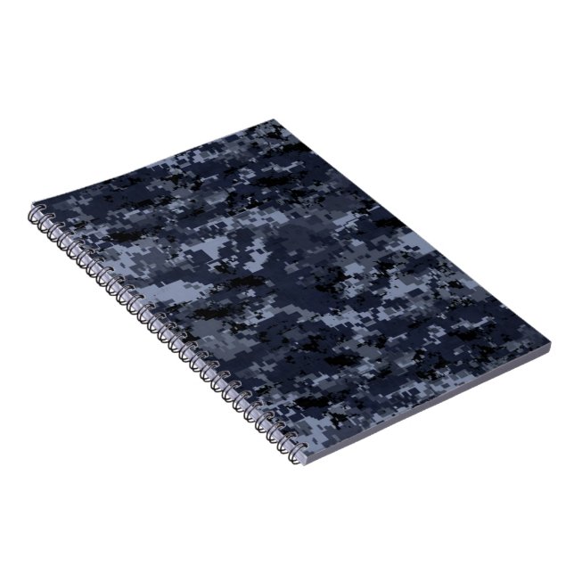 US Military Blue Camouflage Notebook-Planer Notizblock (Rechte Seite)