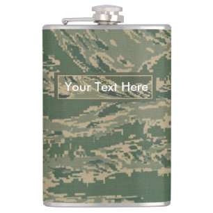 US Military Green Camouflage 6 oz oder 8 oz Flask Flachmann