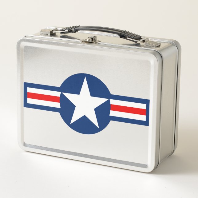 US MILITARY ROUNDEL METALL BROTDOSE (Vorderseite)
