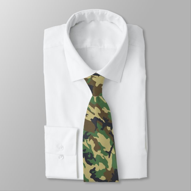 US Military Tarnung Green Camo Pattern Krawatte (Gebunden)