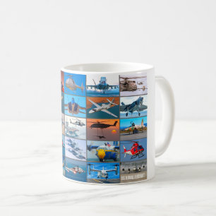 US NAVAL AIRCRAFT "MONTAGE" KAFFEETASSE