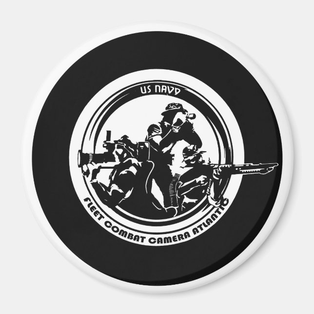 US-NAVEN BEKÄMPFEN KAMERA ATLANTIC 4"-Magnet Magnet (Vorne)