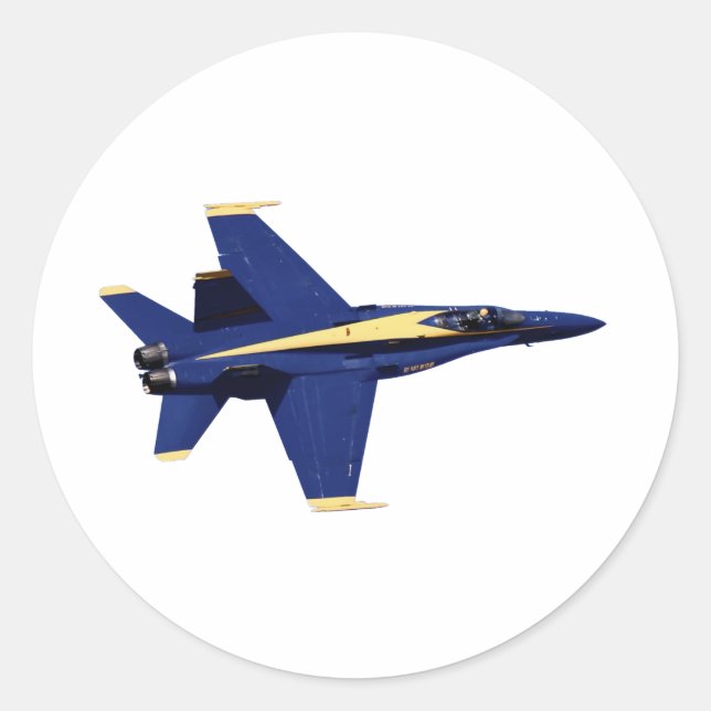 US NAVY Blue Angels In Flight auf Flottenwoche Runder Aufkleber (Vorderseite)