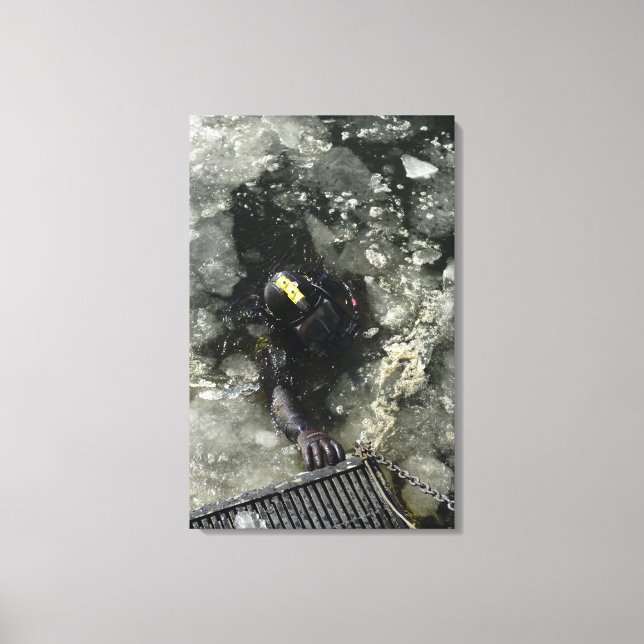 US Navy Diver Leinwanddruck (Vorderseite)