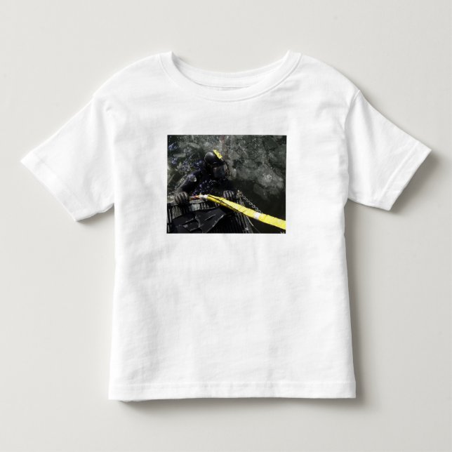 US Navy Diver startet seinen Tauchgang Kleinkind T-shirt (Vorderseite)