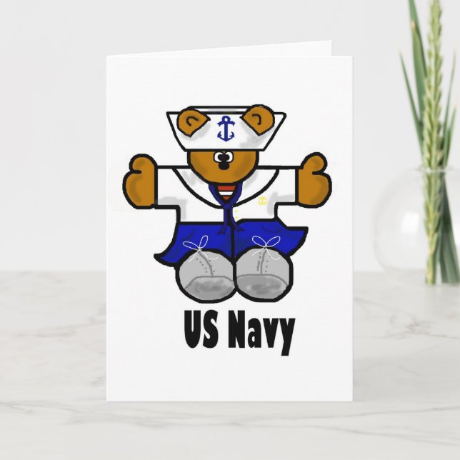 US Navy Grußkarte von Brownielocks Karte (Vorderseite)