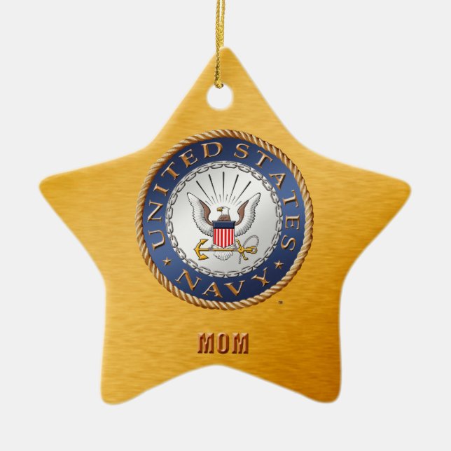 US Navy Mama Keramik Ornament (Vorne)