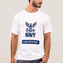 US Navy Matrosen-Vater T-Shirt – Stolz Navy Vater 