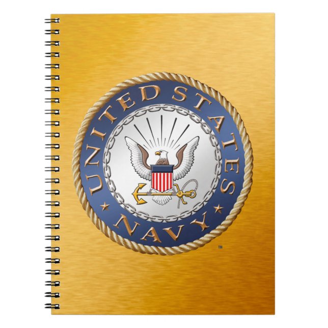 US Navy Spiral Foto Notebook Notizblock (Vorderseite)