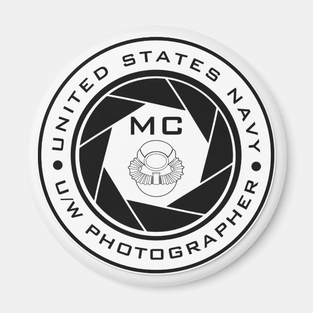 US Navy Underwater Fotograf MC Magnet (Vorne)