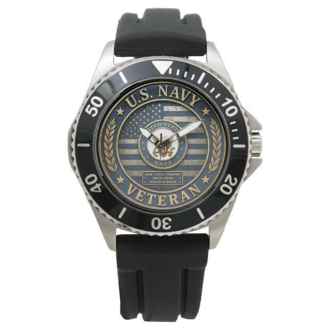 US Navy Veteran Armbanduhr (Vorderseite)