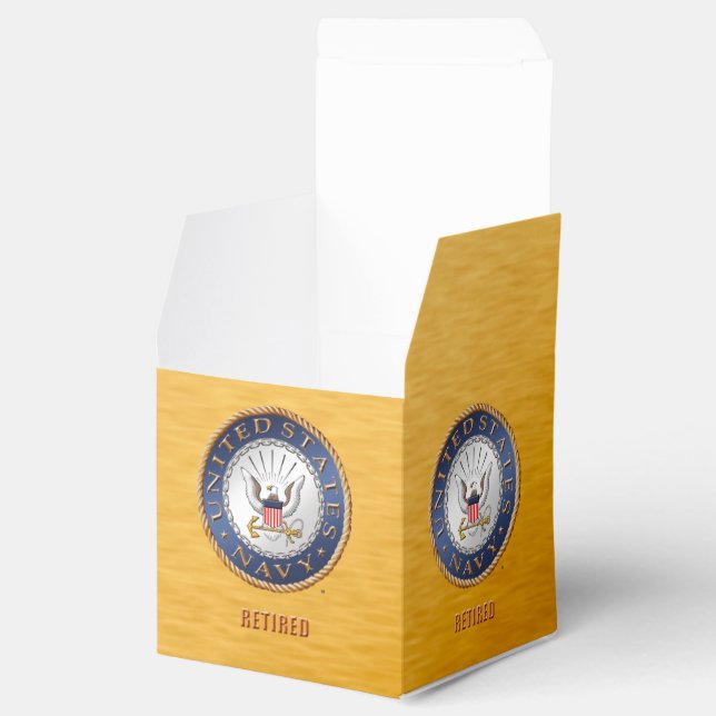 US Navy Veteran Favor Box Geschenkschachtel (Geöffnet)