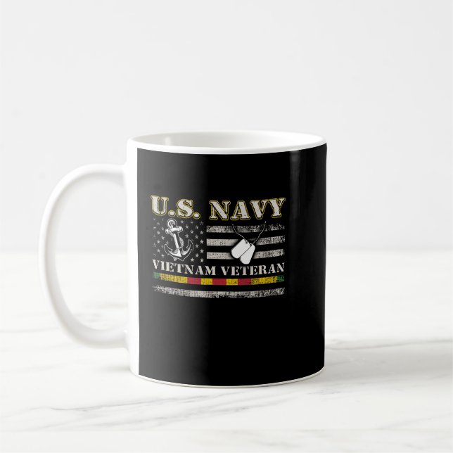 US Navy Vietnam Veteran Kaffeetasse (Links)