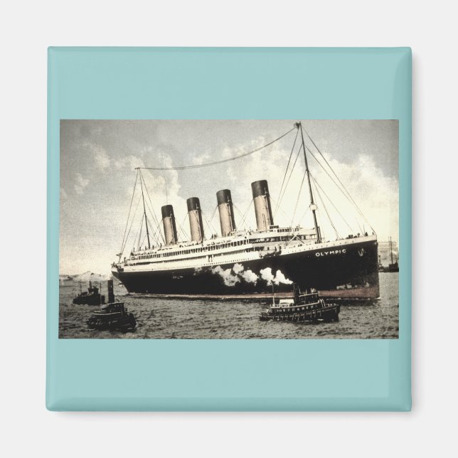 US Olympic Star, White Star Line, 1913 Magnet (Vorne)