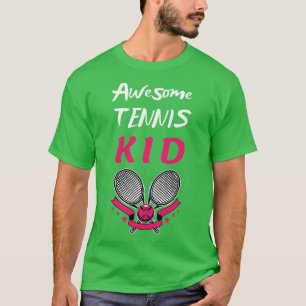 US Open Tennis Kid Racket und Ball 4 T-Shirt