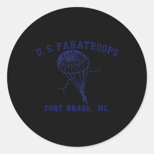 Us Paratroops Fort Bragg Nc Ww2 Runder Aufkleber