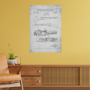 US-Patent 1892141 von 1932 - M1 Garand Gewehr Poster