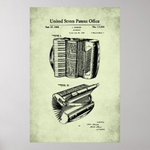 US-Patent - Akkordeon Poster