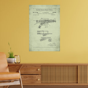 US-Patent - Colt Automatic Rifle Poster