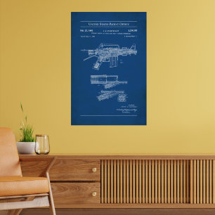 US-Patent - Colt Automatic Rifle Poster