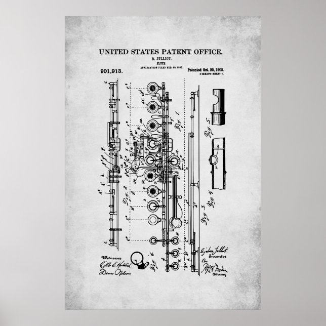 US-Patent - Flöte Poster (Vorne)