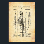 US-Patent - Flute Poster<br><div class="desc">Digital gerenderte,  hochauflösende Bilder aus den ursprünglichen Patentdokumenten.</div>