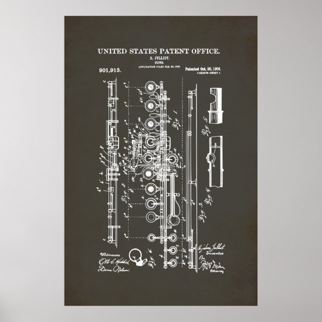 US-Patent - Flute Poster (Vorne)
