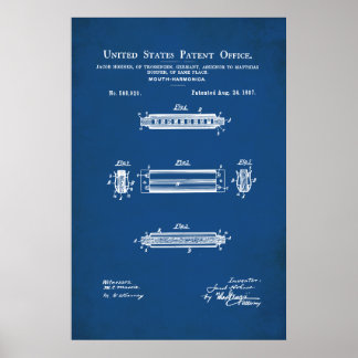 US-Patent - Harmonica Poster