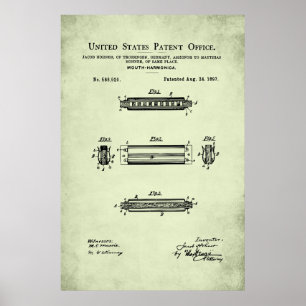 US-Patent - Harmonica Poster