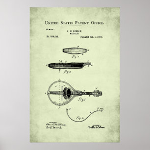 US-Patent - Mandolin Poster