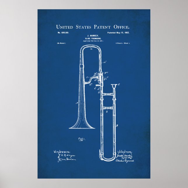 US-Patent - Posaune Poster (Vorne)