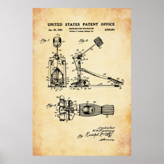 US-Patent - TrommelPedal Poster