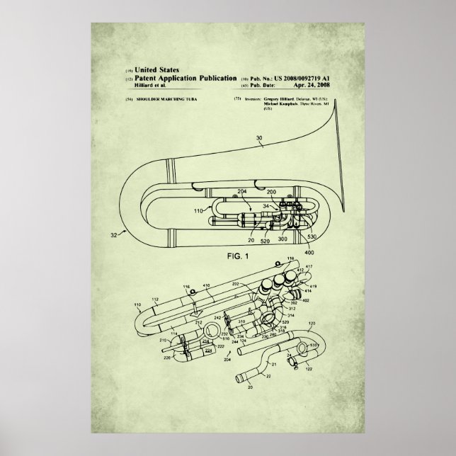 US-Patent - Tuba Poster (Vorne)