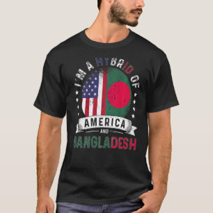 US Patriot Bangladesh Flag American Bangladesch Gr T-Shirt